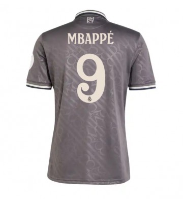 Real Madrid Kylian Mbappe #9 Tercera Equipación 2024-25 Manga Corta